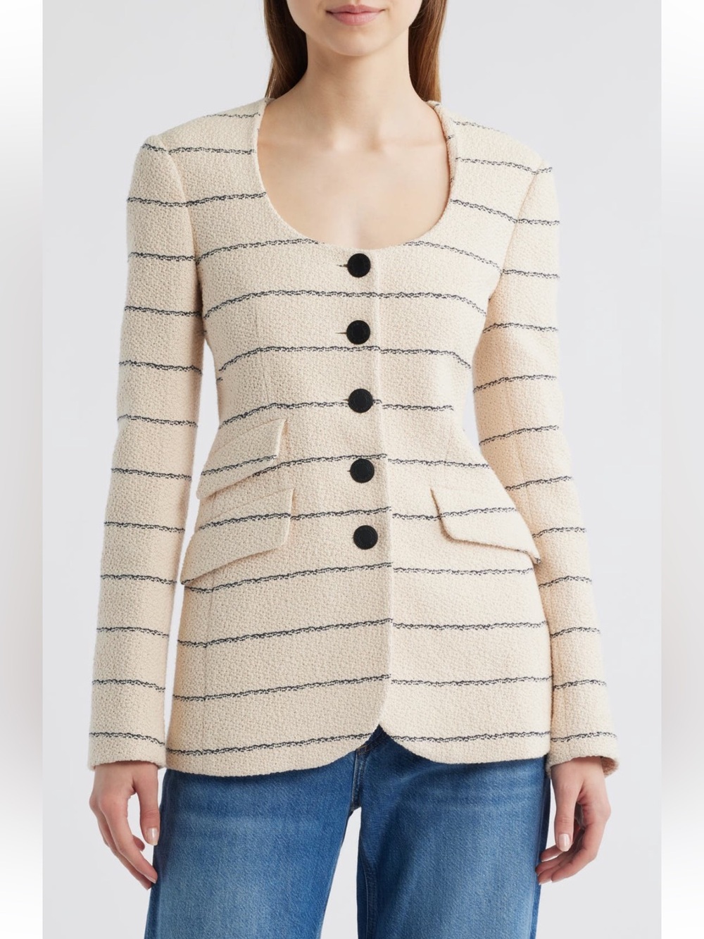 ‼️NEW Rag & Bone Roslyn Stripe Cotton Jacket